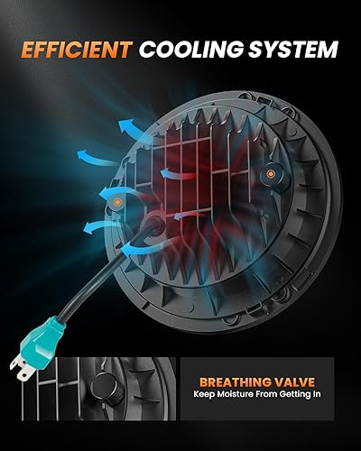 Miniatura 5 de Faro delantero led de 7 pulgadas., Plateado