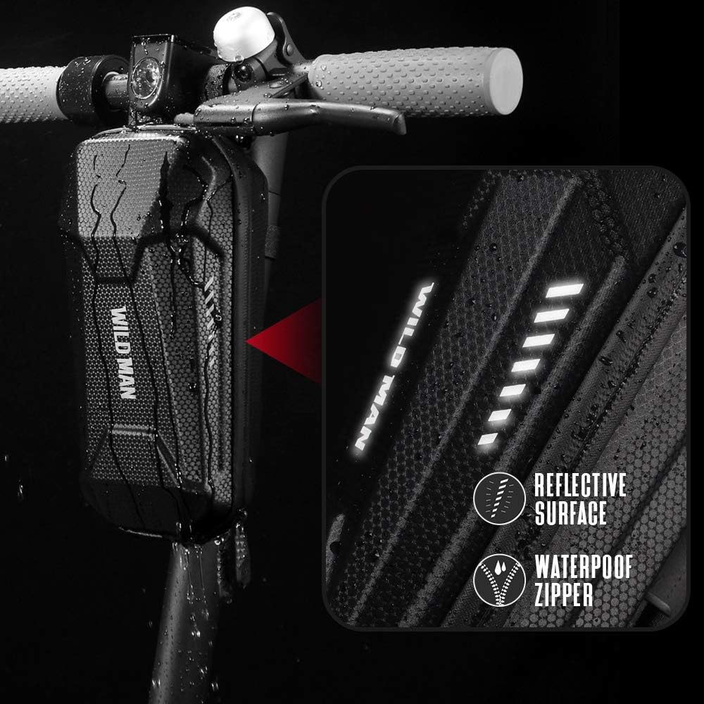 Seway Scooter Storage Bag for M365 Scooter and ES Series, Electric Scooter Front Hanging Bag Durable EVA Fit for Carring Charger Tools, Compatible M365 / ES