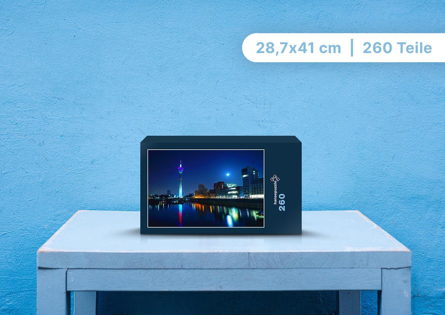 HANSEPUZZLE Düsseldorf Puzzle – 260 Teile Mit Aufbewahrungsbox – Perfekt Für Puzzle-Fans!
