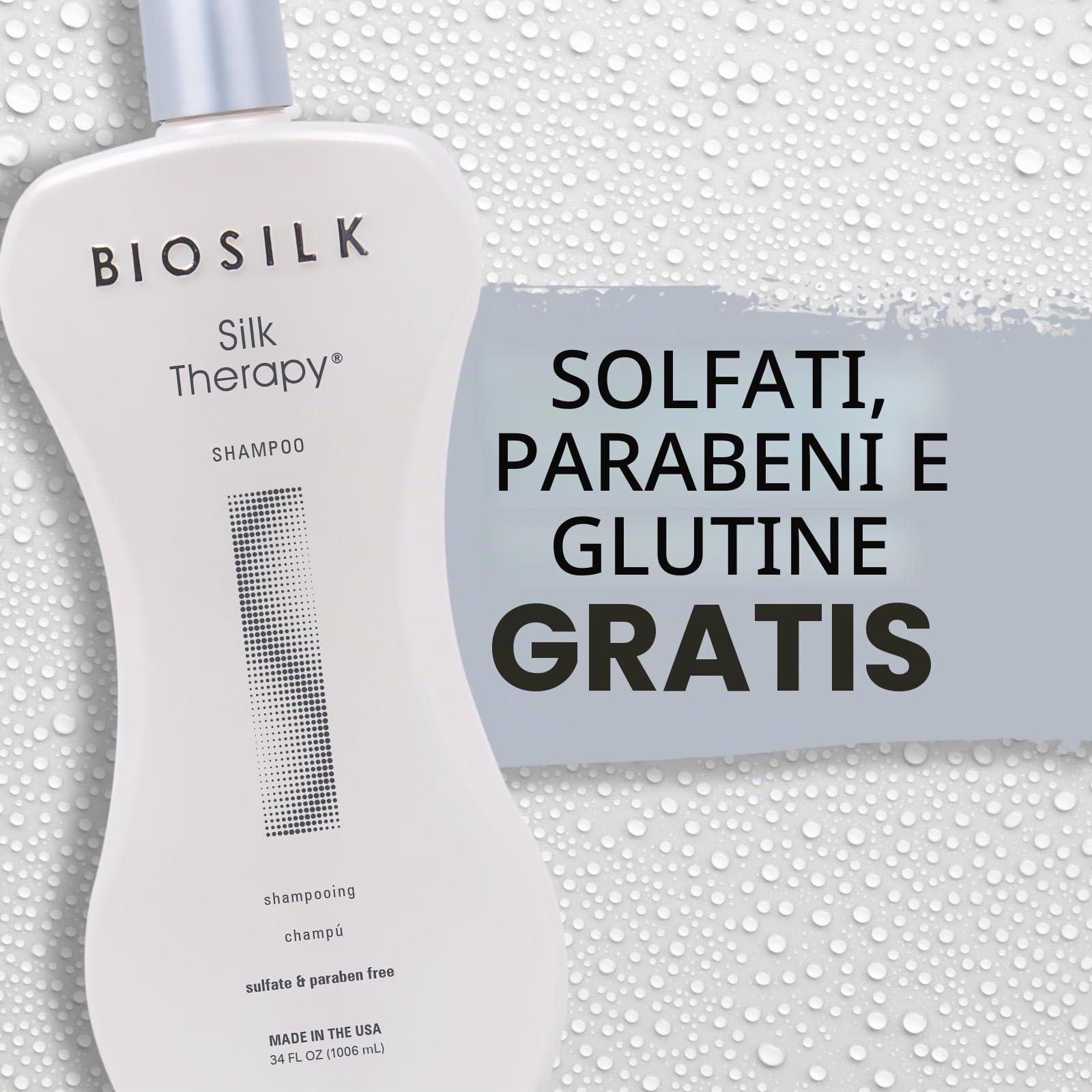 Biosilk Silk Therapy Shampoo - Professional Salon Quality Nourishing Cleansing for Unisex - 34 oz