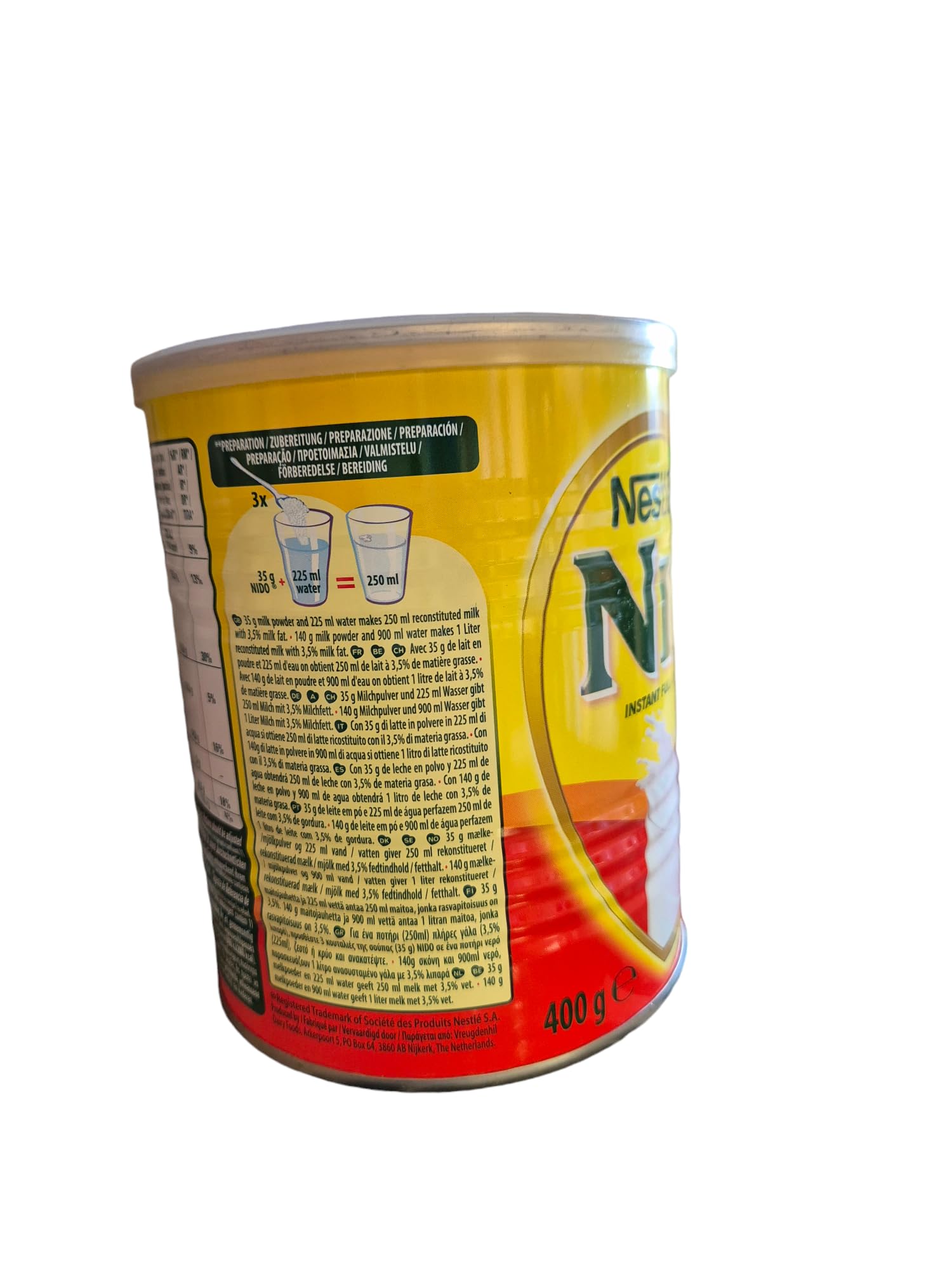 minafood Pakiet do mleka w proszku 4 x 400 g + notatnik