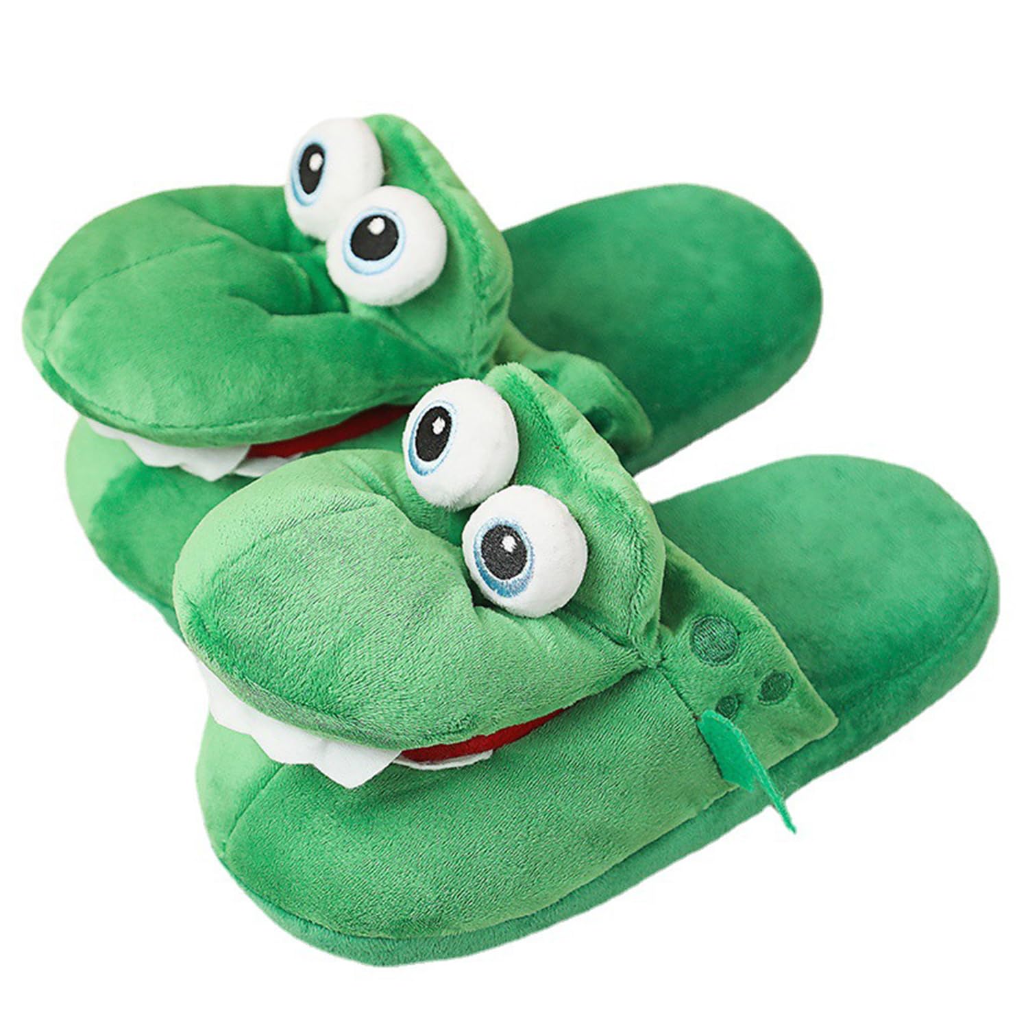 Krokodil Pantoffels, Cartoon Antislip Loafers, Fluwelen