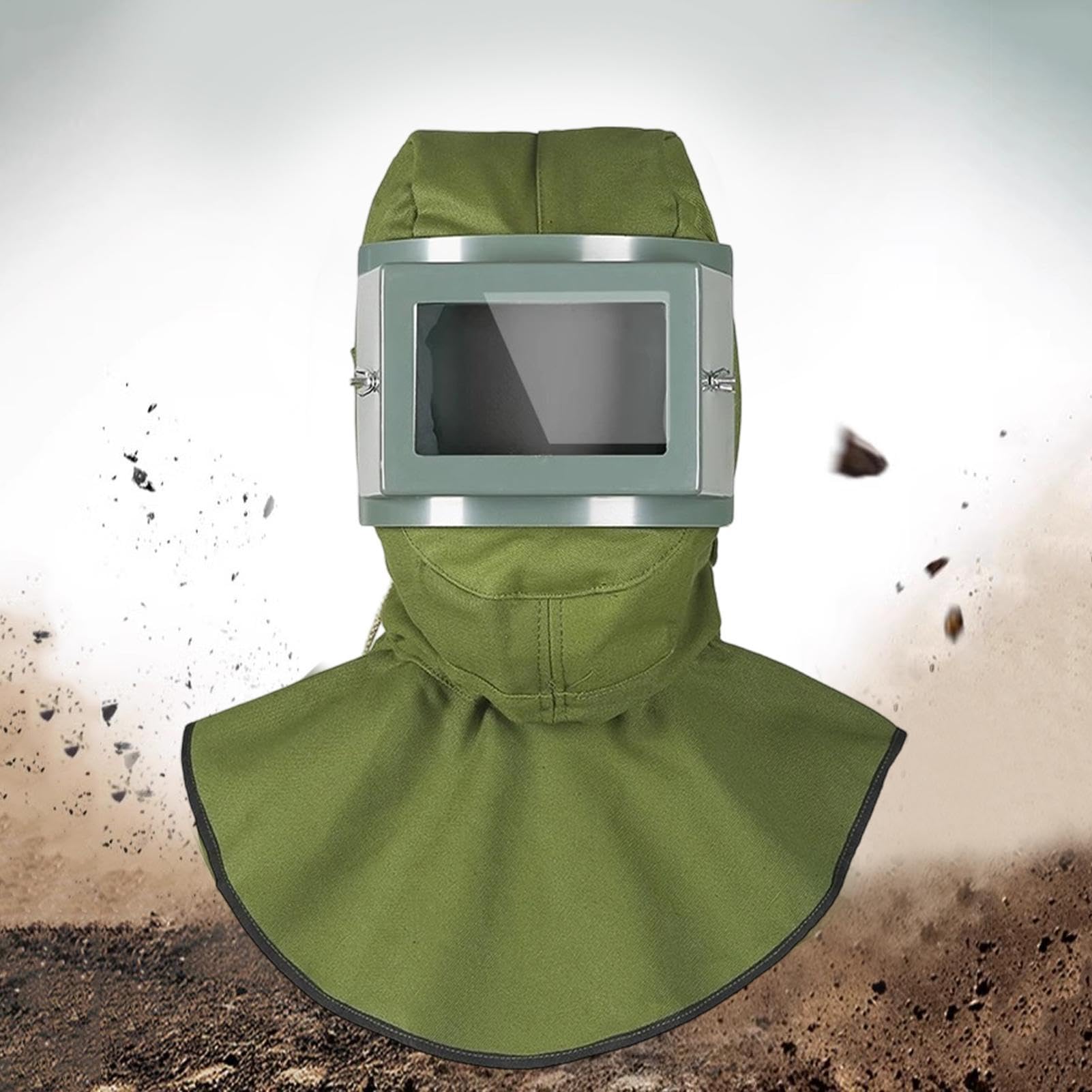 Protector facial antivaho portátil ligero con gafas | Escudo de protección contra cenizas volcánicas para desastres al aire libre exterior mujeres hombres mujeres hombres