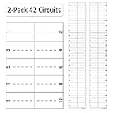 Littversions 2 Pack 42 Circuits Replacement for Square D Schnider Homeline Electrical Circuit Breaker Fuse Panel Directory Labels Stickers Decals LSDL Vinyl