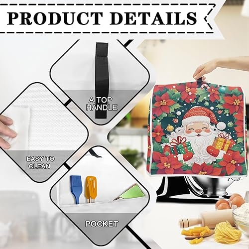 Vista 122 de Funda para batidora de Navidad para Kitchen Aid de 4.5 a 5 cuartos de galón, cubiertas antipolvo para electrodomésticos pequeños de hombre de Un