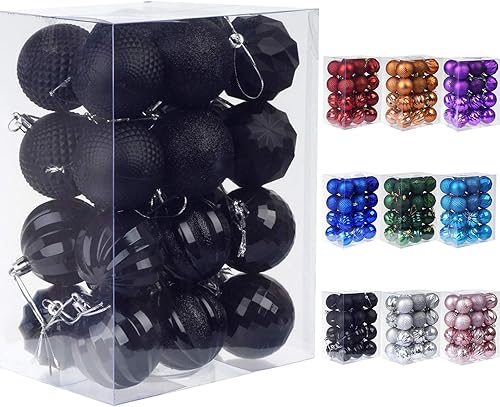 Christmas Balls Ornaments for Xmas Christmas Tree, Xmas Ball Baubles Set - Shatterproof Decorative Hanging Ornaments Baubles Set for Xmas Tree