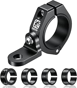 Lights BRCOVAN 2PCS UTV Whip Light Mount, Solid Aluminum Alloy Whip Flag Mounts Off Road Led Light Bar Mounting Bracket 360 Adjustable Roll Bar Clamp Mount Fit On 1 5 1 65 1 75 1 85 2 Roll Cage Led Whip