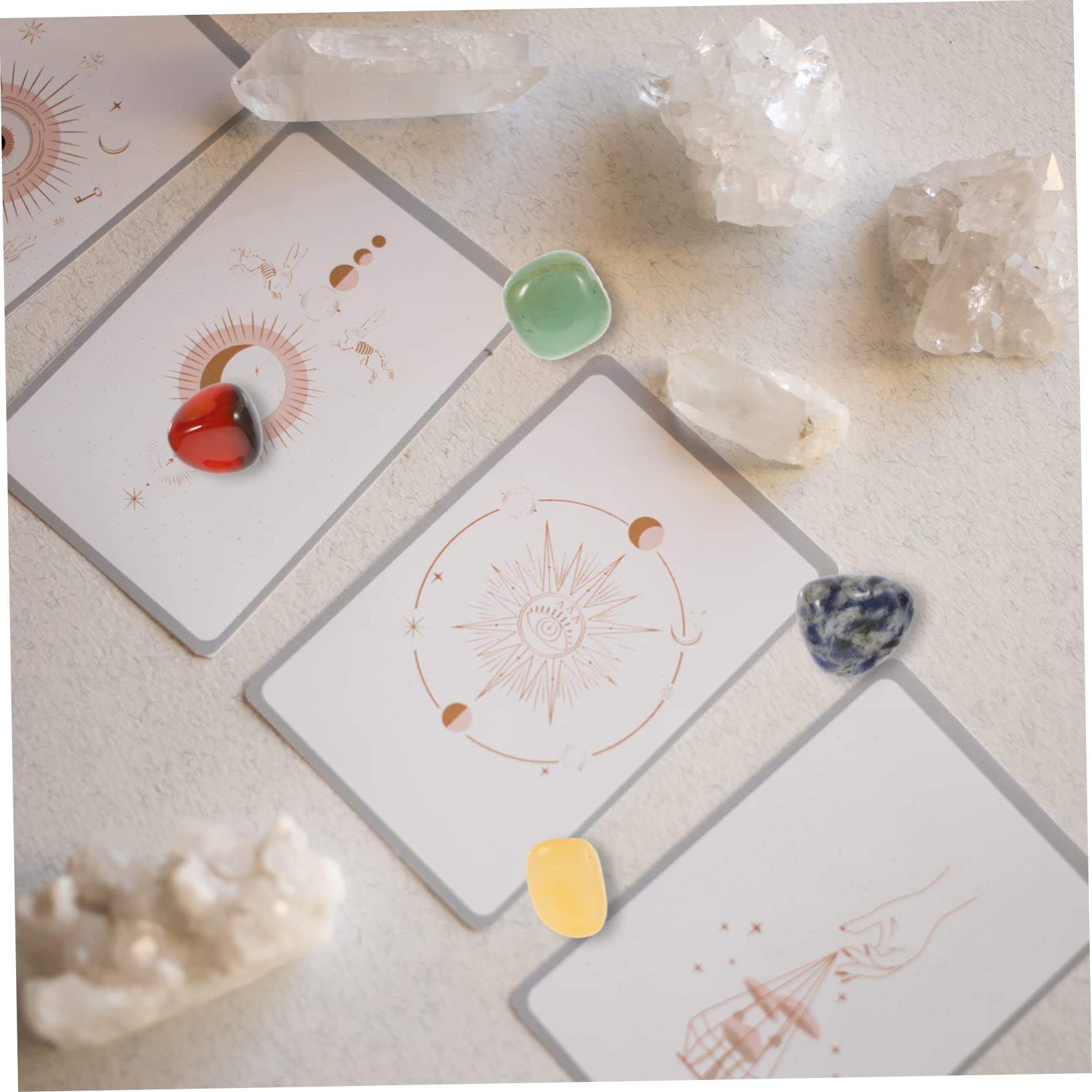 VALICLUD 3 Sätze Kristallyogastein Kristalle Herstellung Quarz Für Bastelset Steine Bunte Steine Steinverzierungen Hausbedarf Meditationsornament Naturstein 14 Stück * 3