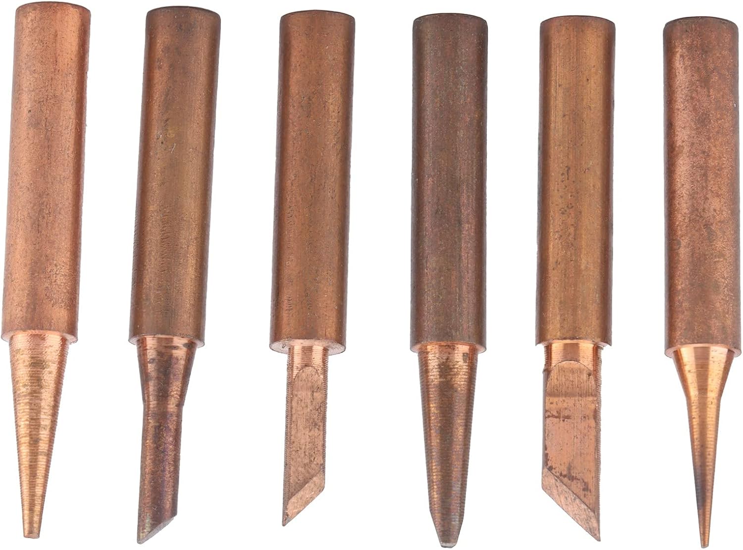 Soldering Iron Tip, Fast Heat Conduction Solder Tips 6Pcs Corrosion Resistance External Heat for