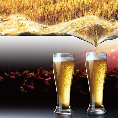 KING CRYSTAL Juego de 4 vasos de cerveza IPA hechos de cristal, modernos vasos de cerveza prémium para cerveza de calidad profesional o cerveza