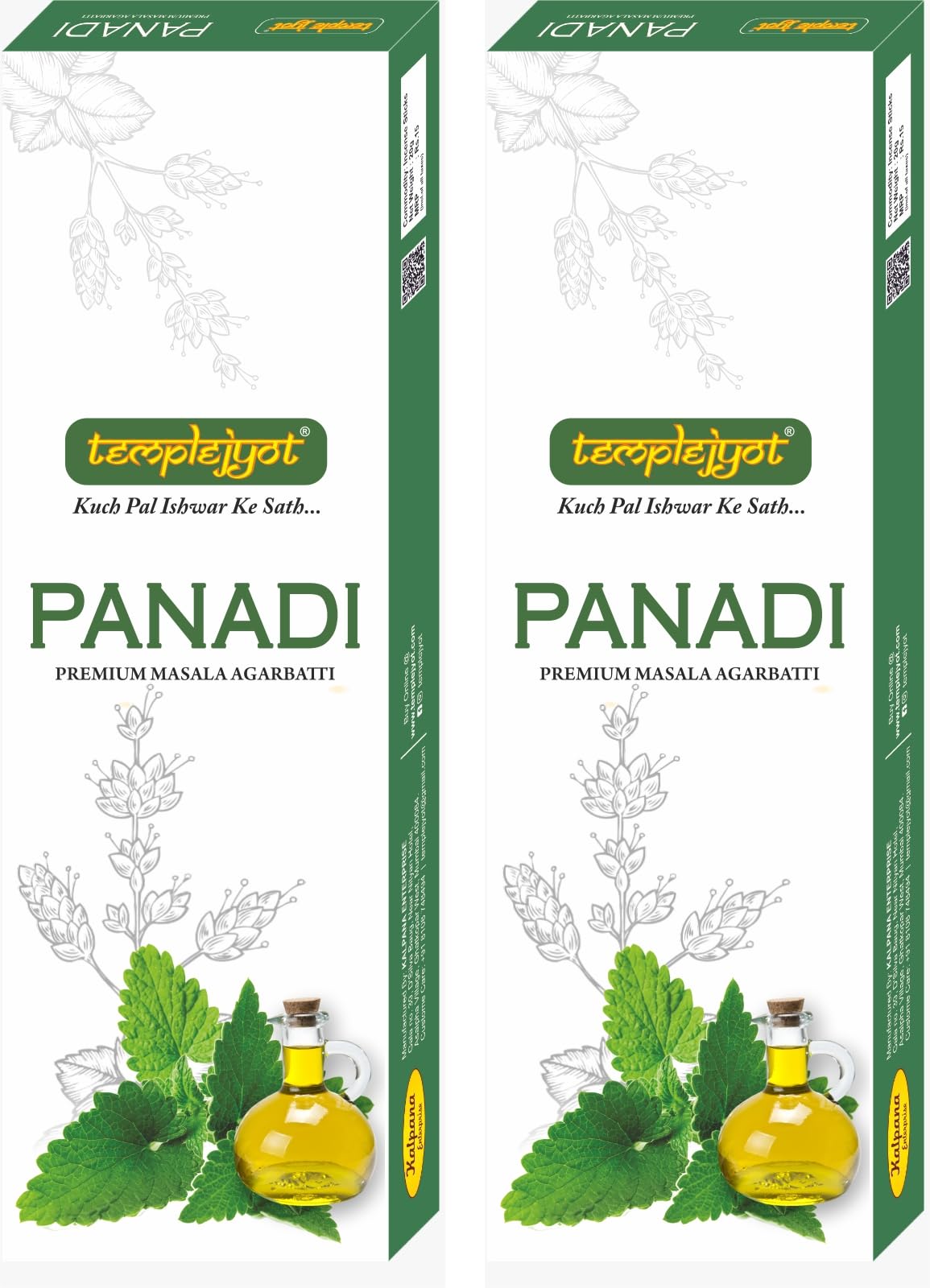 Templejyot Panadi Premium Masala Agarbatti 50g (Set of 2) | Long-Lasting Fragrance Masala Incense Stick | Natural Masala Incense Sticks for Pooja & Meditation | Premium Aromatic Masala Incense Stick-picture-22