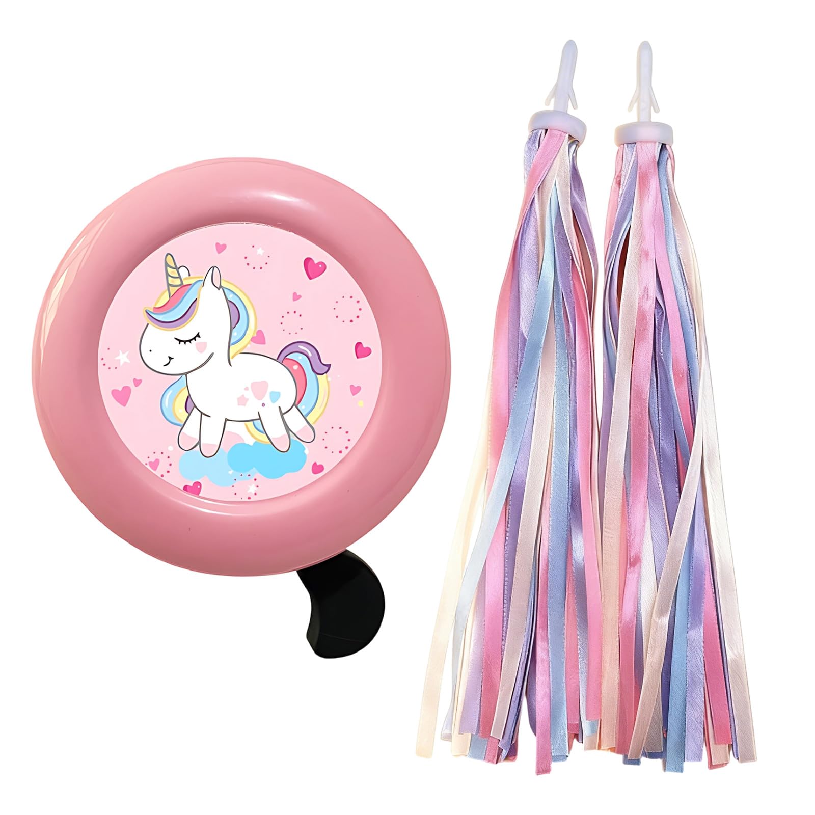 Bike Bell With Tassels, Bike Tassels For Girls, Loud Bicycle Accessories For Safety, Decorative Streamers For Handlebars, Universal Fit For Bicycles And Scooters