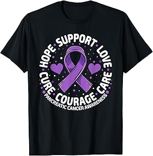 Pancreatic Cancer Support Family Pancreatic Cancer Awareness T-Shirt