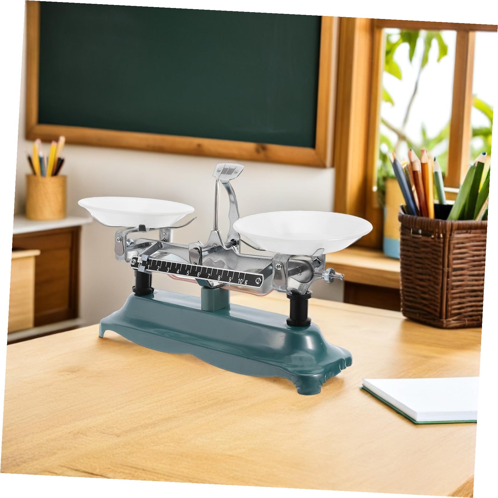 Laborwaage Präzise 500g Kapazität mit Eisen Mechanische Genauigkeit Inklusive Gewichten Pinzette für Schul und Laborunterricht
