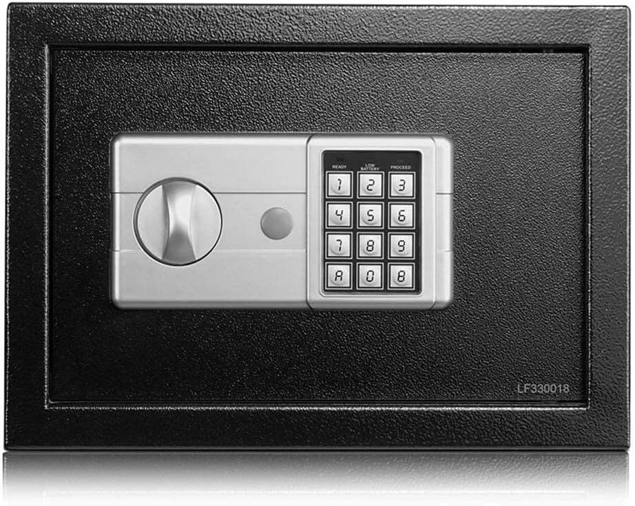 Steel Digital Box Jewellery Money Home Office Cabinet with Keypad for Storing Valuables (Color Gold,Size : 25x35x28cm) Safe