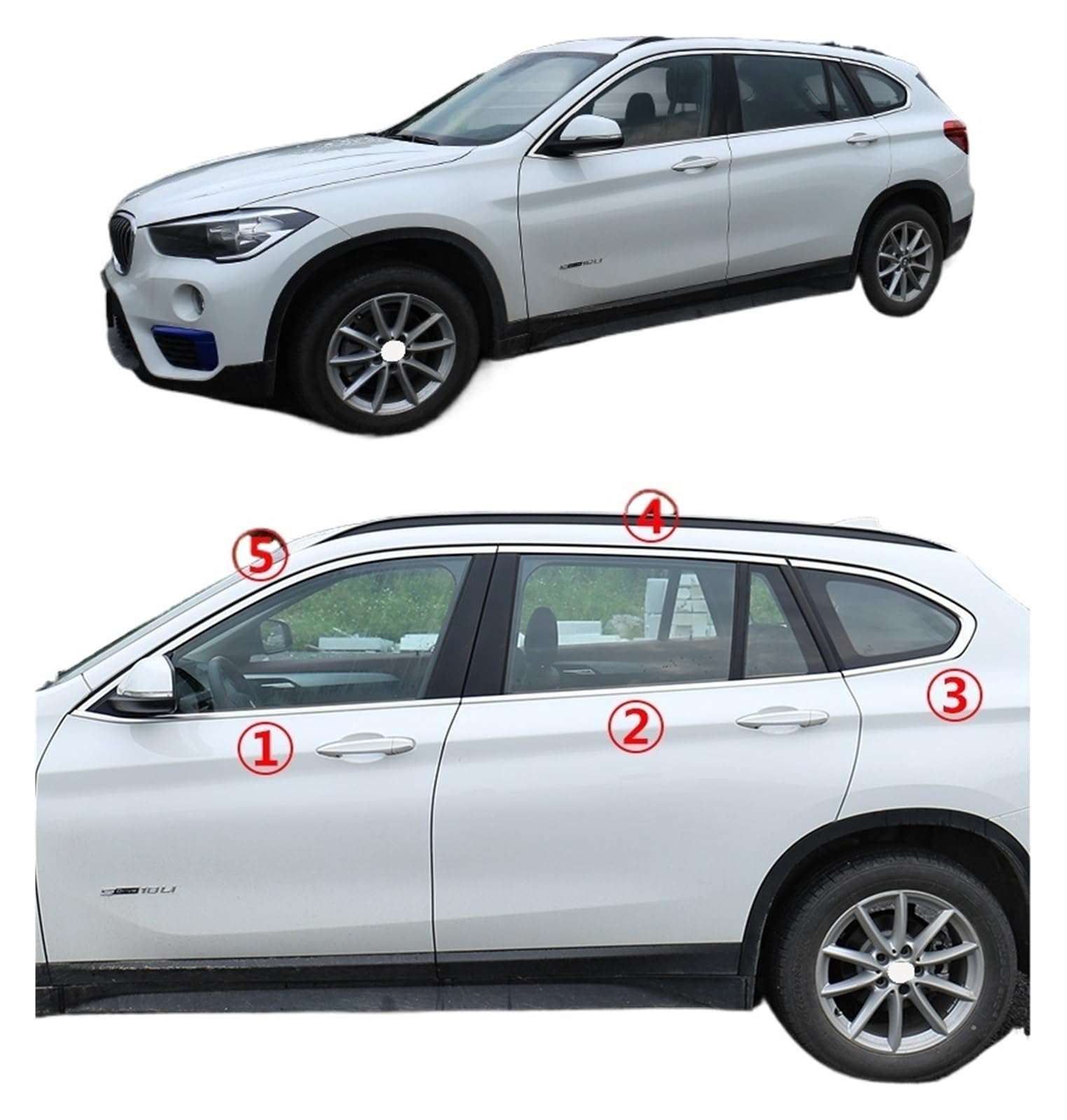 Amazon.co.jp: 車のドアフルウィンドウフレームシルモールディング