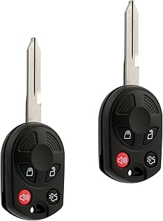 Key fits Ford Edge Escape Expedition Explorer Flex Five Hundred Focus Fusion Mustang Taurus Navigator Keyless Entry Remote Fob (OUCD6000022), Set of 2 - Guaranteed to Work