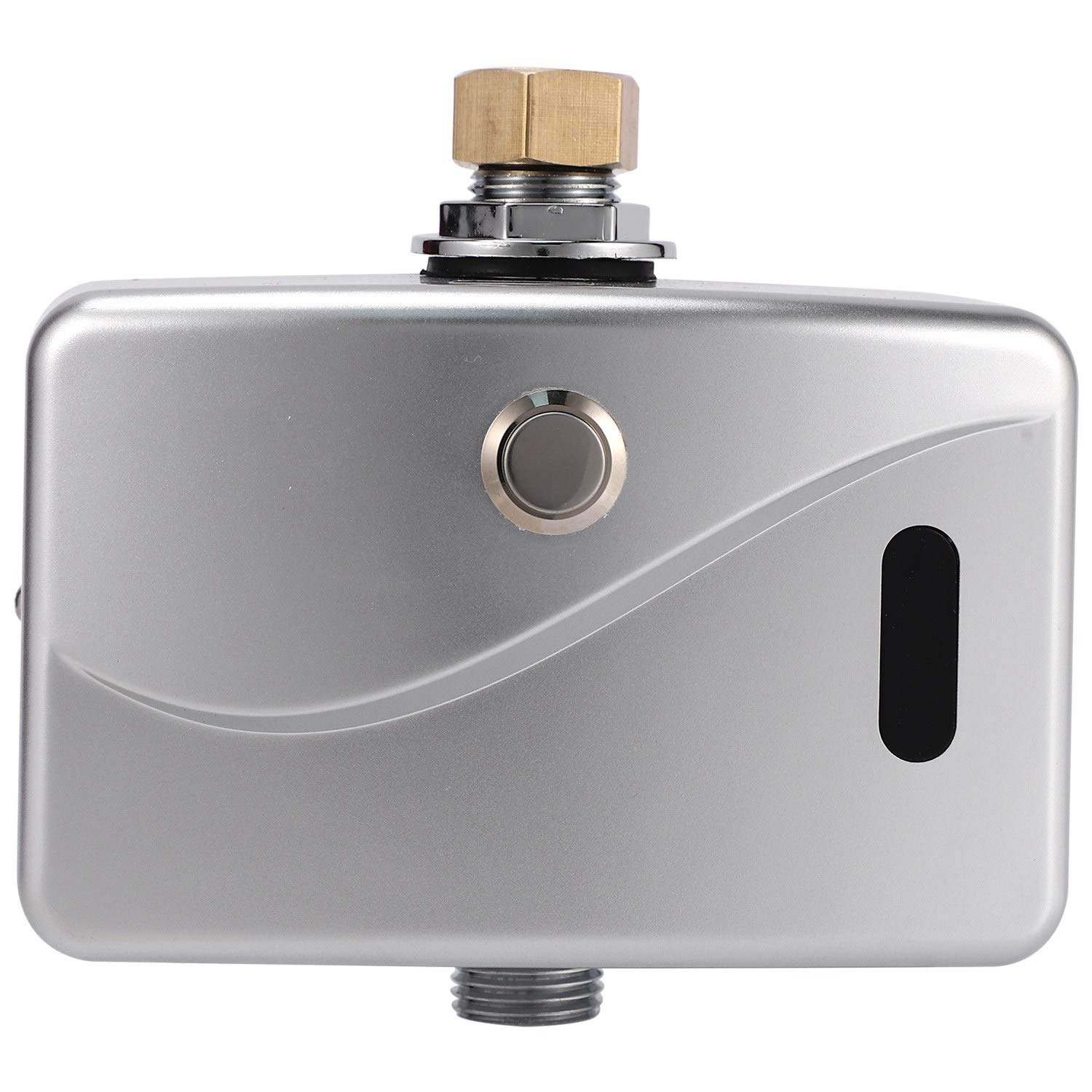 Jkjhbhged Automatic Electric Urinal Flush Valve Sensor&Manual 2 Function Exposed Wall Mount DC6V Urine Flushing