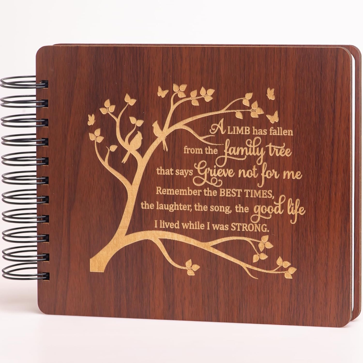 XIIGRA Wooden Funeral Guest Book for Memorial Service 130
