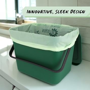 Easy Eco 5L Red Kitchen Compost Caddy/Food Bin