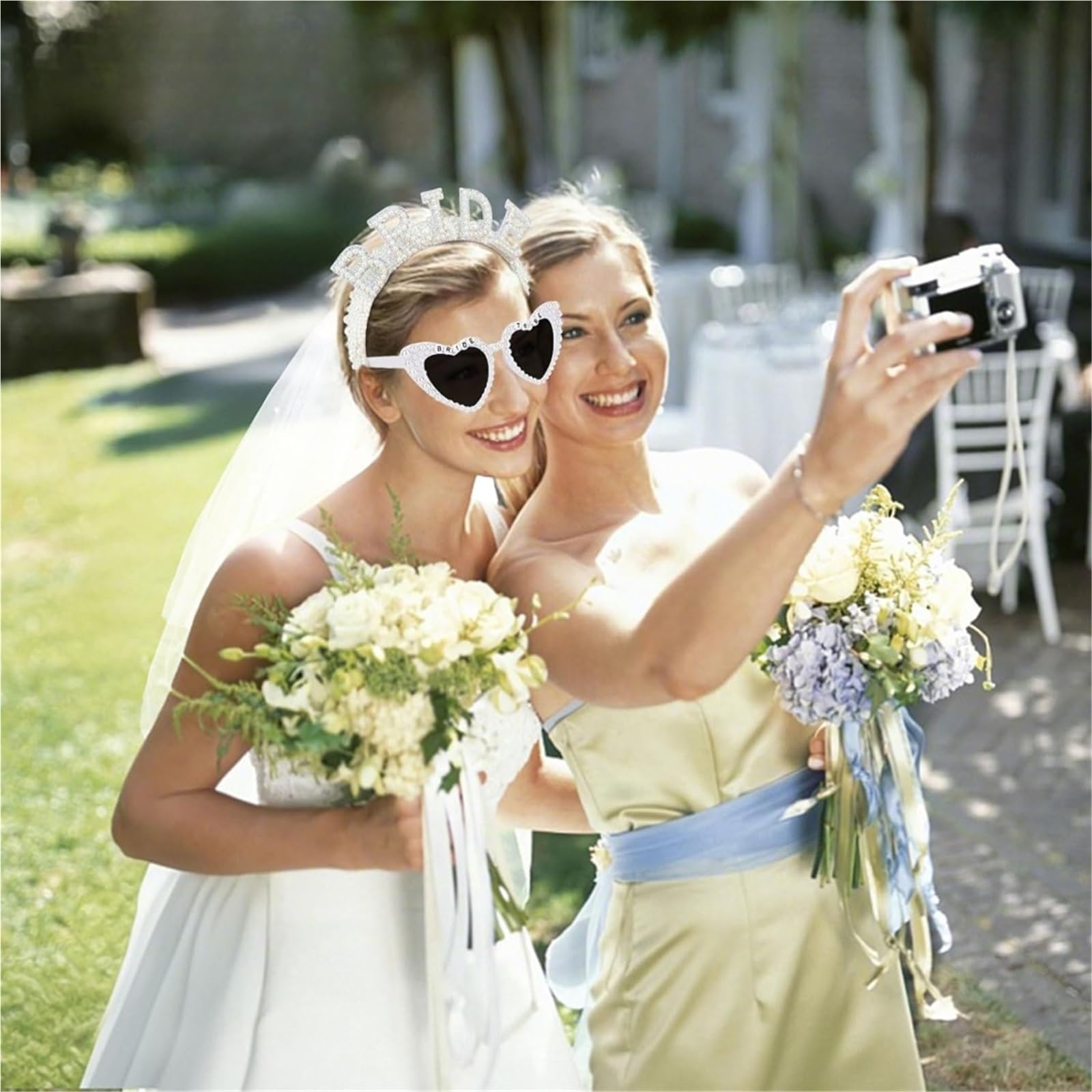 schleier jga Bride to be Schleier-Brautparty | Herz-Sonnenbrille for Junggesellenabschied, Zubehör, Hochzeit