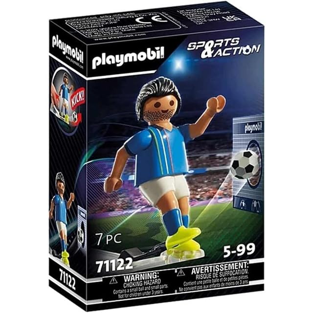 PLAYMOBIL Jugador de Fútbol - Italia 71122, a Partir de 5 años