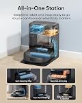 Eufy neuf 2026 Aspirateur robot, C28 Omni, mis à jour depuis eufy X10 pro Omni, HydroJet Un rouleau auto-nettoyant, 15,000Pa Aspiration, All-in-1 Station, Sans angle, Lave-linge et séchage automatiques, AI Évitement des obstacles