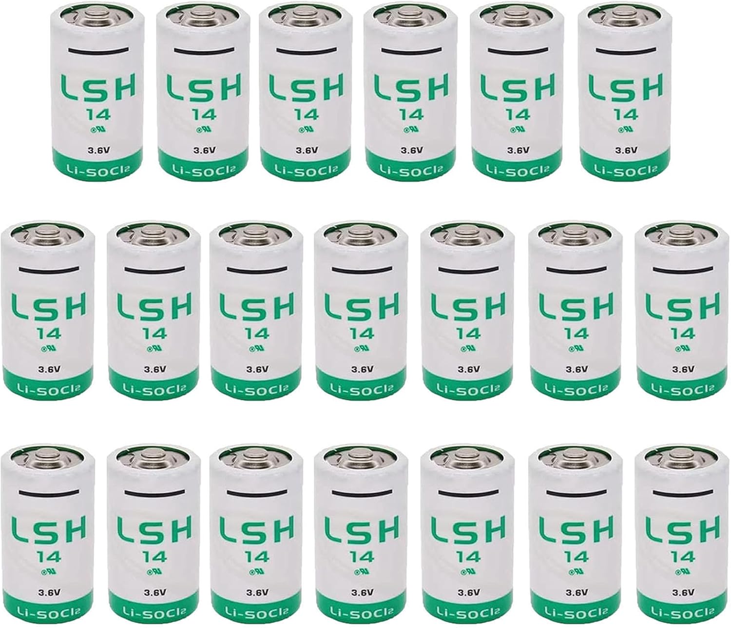 ❏ 20X LSH14 3.6V Size C Lithium Battery for LS26500 LS26500 LSH 14 Battery - 5800mAh