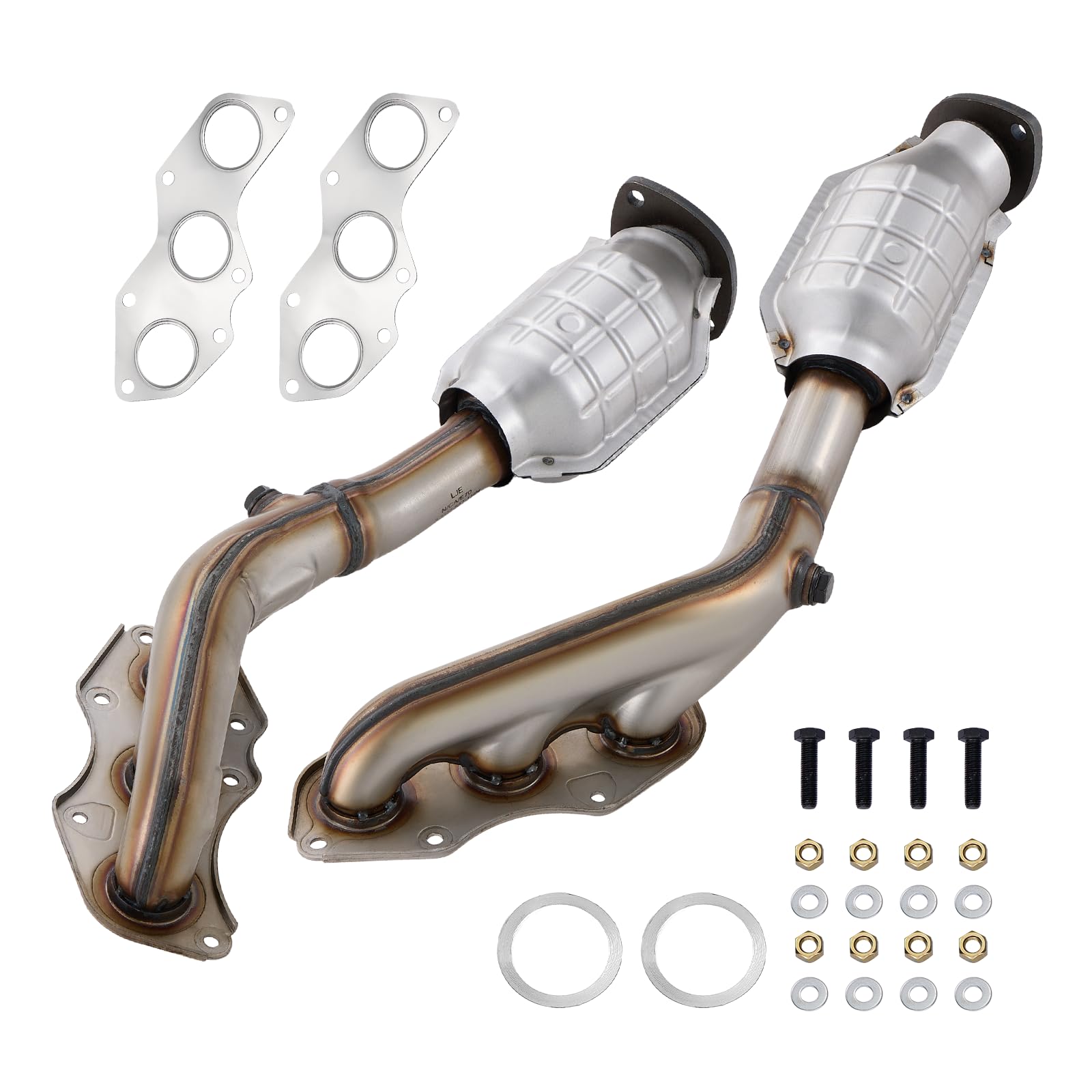 BDFHYK 2-PC Left and Right Exhaust Manifold Catalytic Converter with Gasket Kit Compatible with Lexus GS350 07-11, IS250 06-15, V6 2.5L 3.5L, EPA Compliant, Replace# 641571-image-14