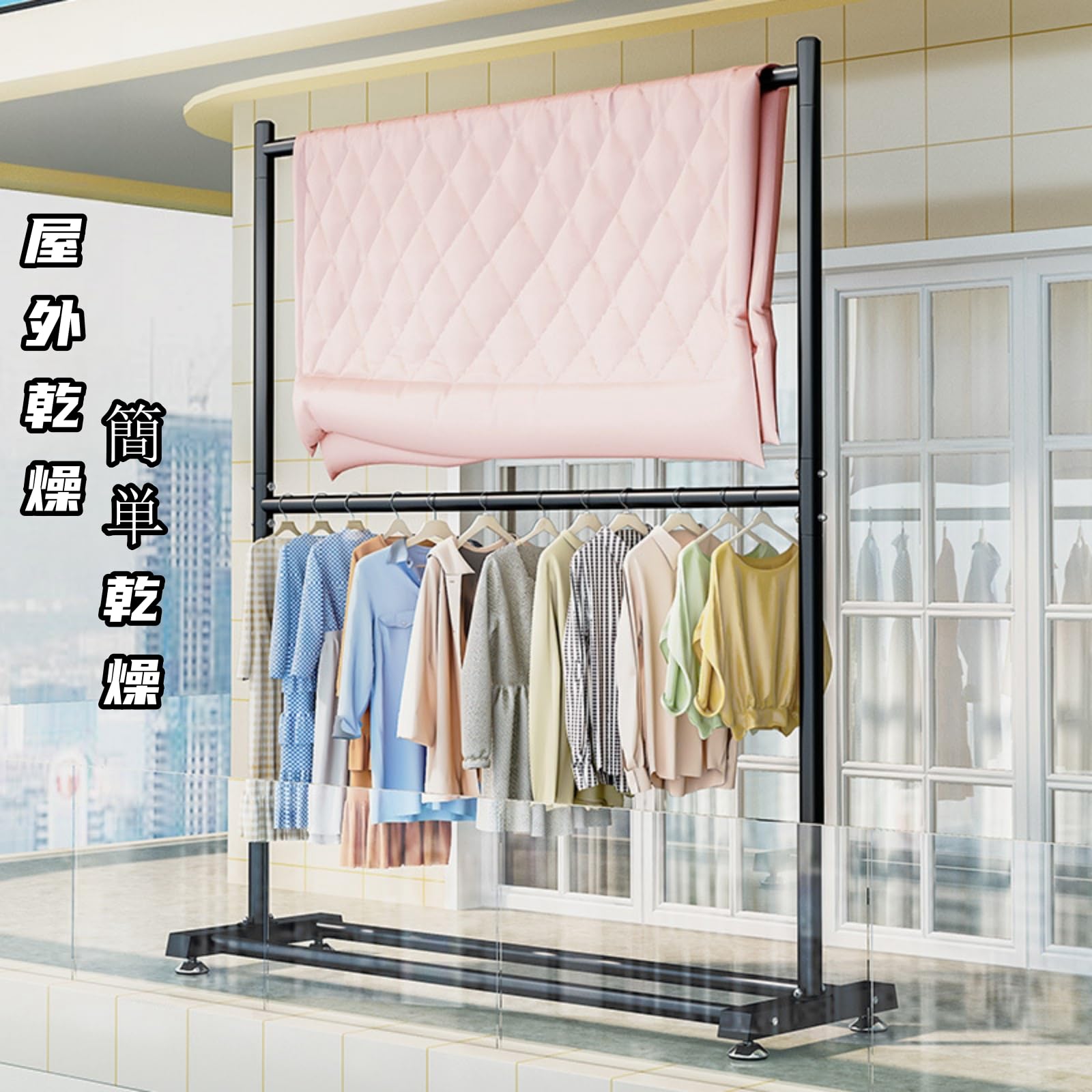 Amazon｜RoBeKaUハンガーラック 大容量 洋服ラック 幅40衣類収納 棚