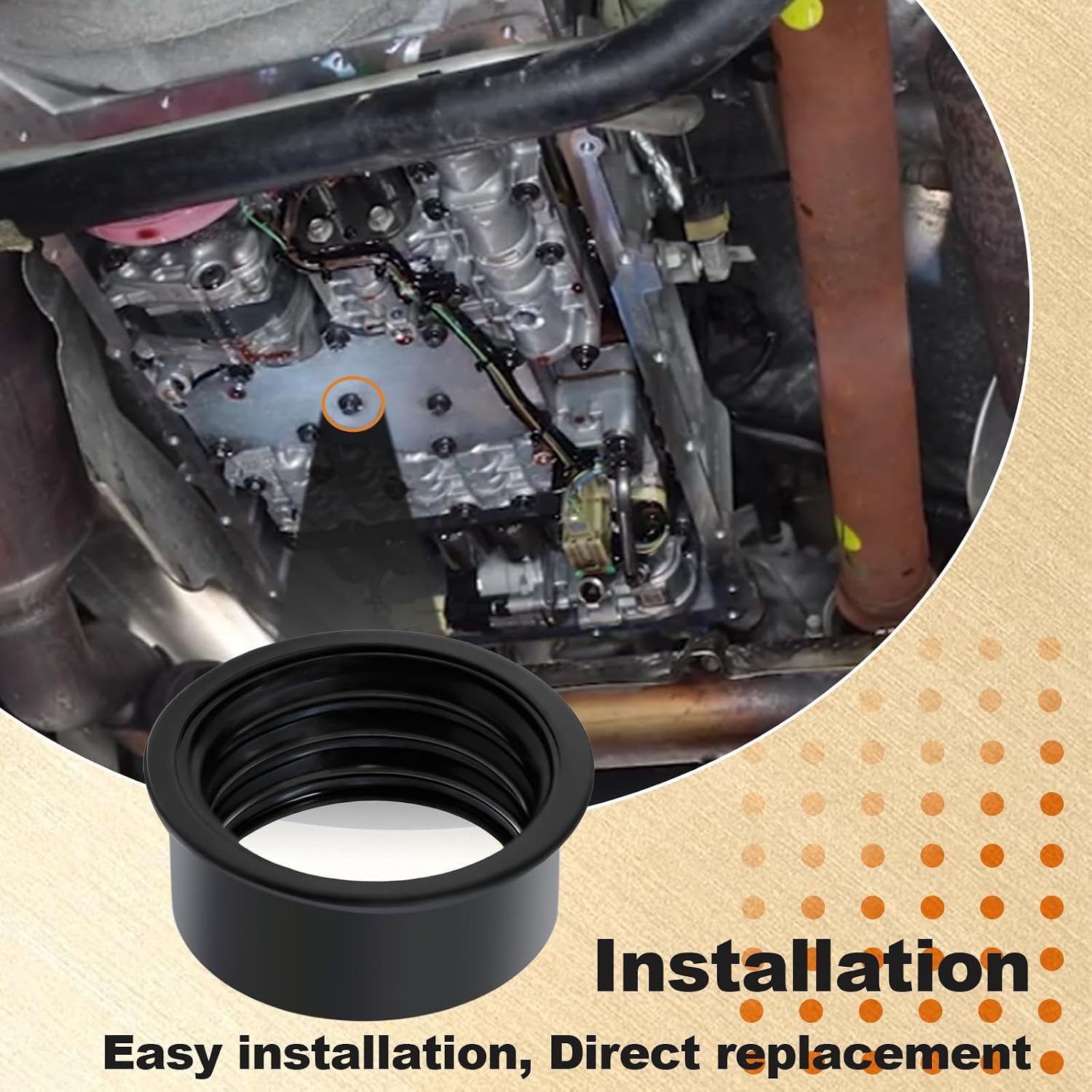 Automatic Transmission Filter O-Ring Seal Compatible with Ford Explorer F-150 Police Interceptor Utility Expedition Mustang Edge Flex Ranger Taurus Lincoln MKZ MKT MKS Replace# 7T4Z-7Z302-A