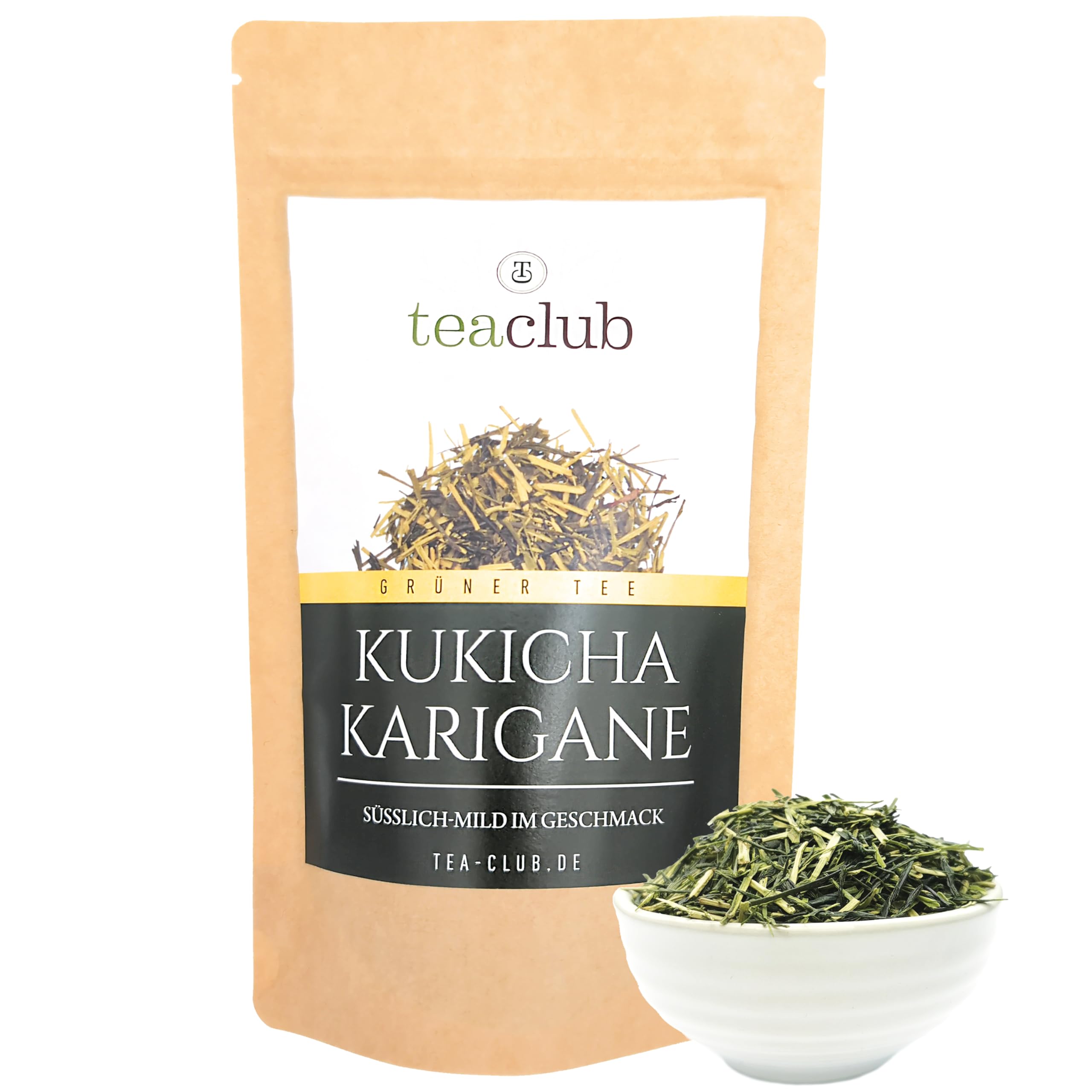 TeaClub Té Verde Kukicha Karigane Japón Suelto 500g, Gyokuro Kukicha Dulce Umami