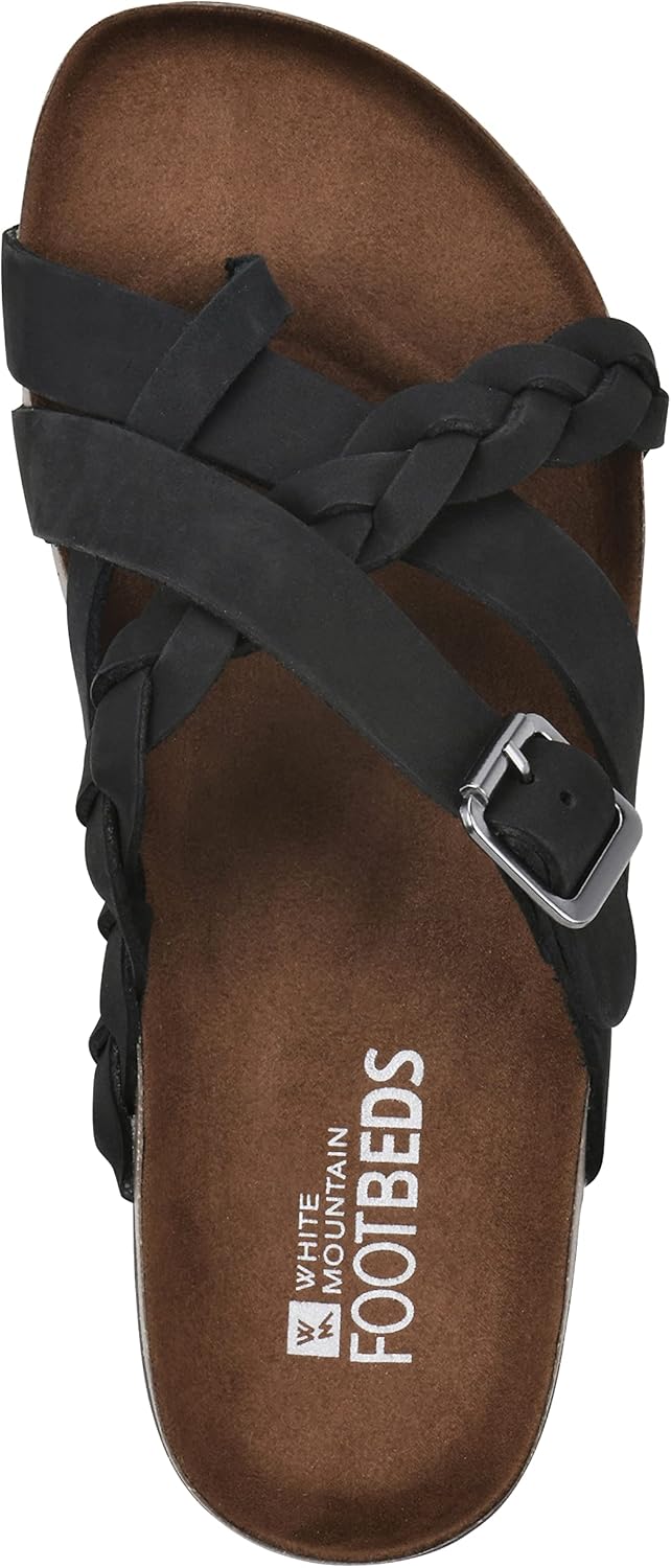 WHITE MOUNTAIN Women's Harrington Braided Signature Comfort-Molded Footbed Sandal - Image 2