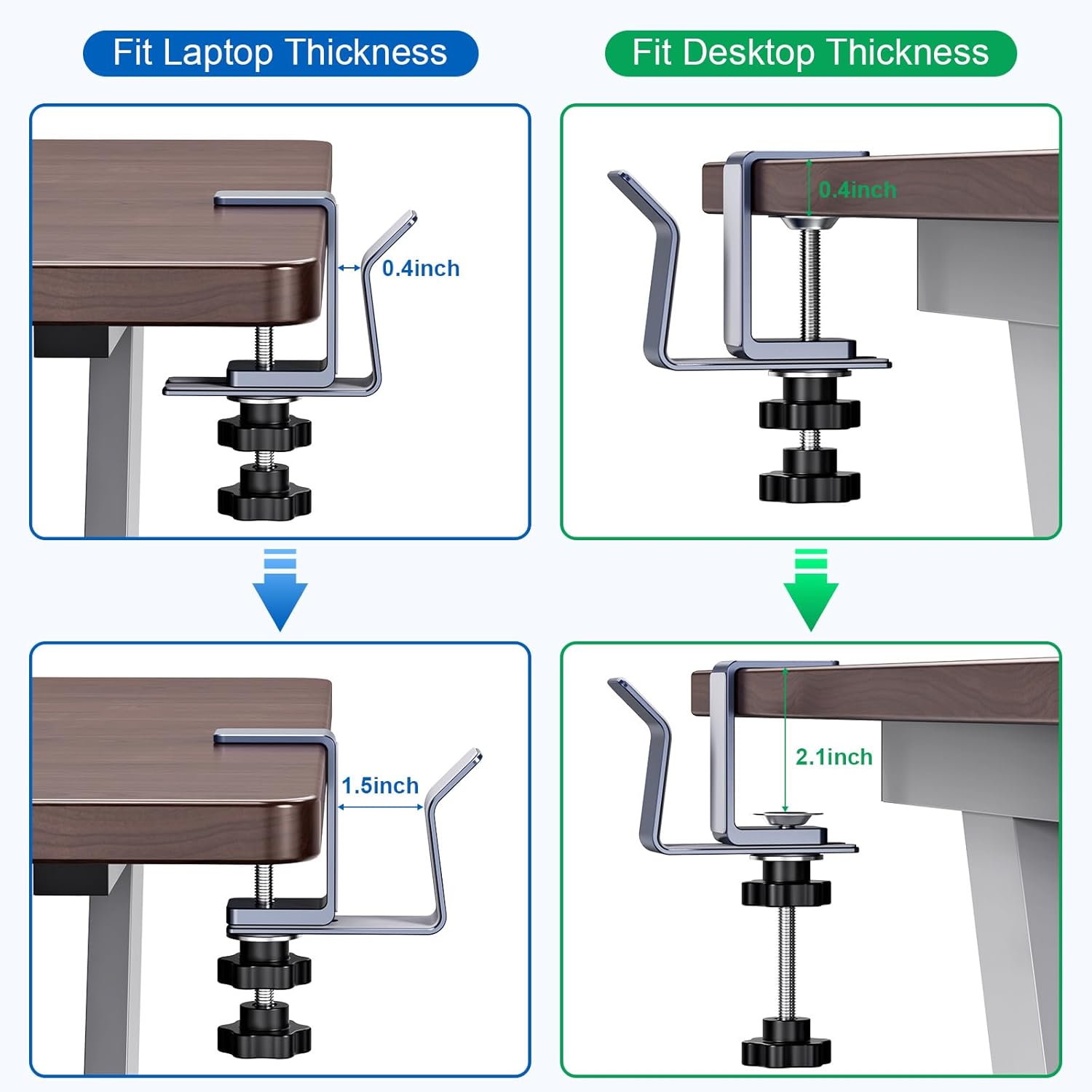 Vertical Laptop Stand, Adjustable Laptop Holder for Desk Side, fits All MacBook/Surface/Samsung/HP/Dell/Chrome Book (Space Gray)
