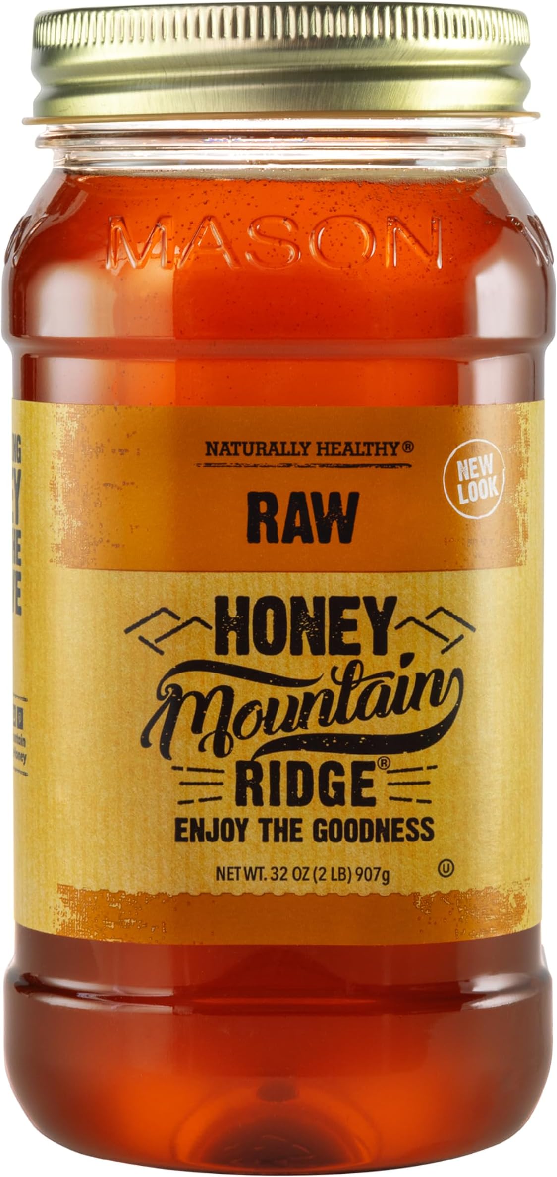 Mountain Ridge Honey, Pure Raw Honey, 32 Ounces