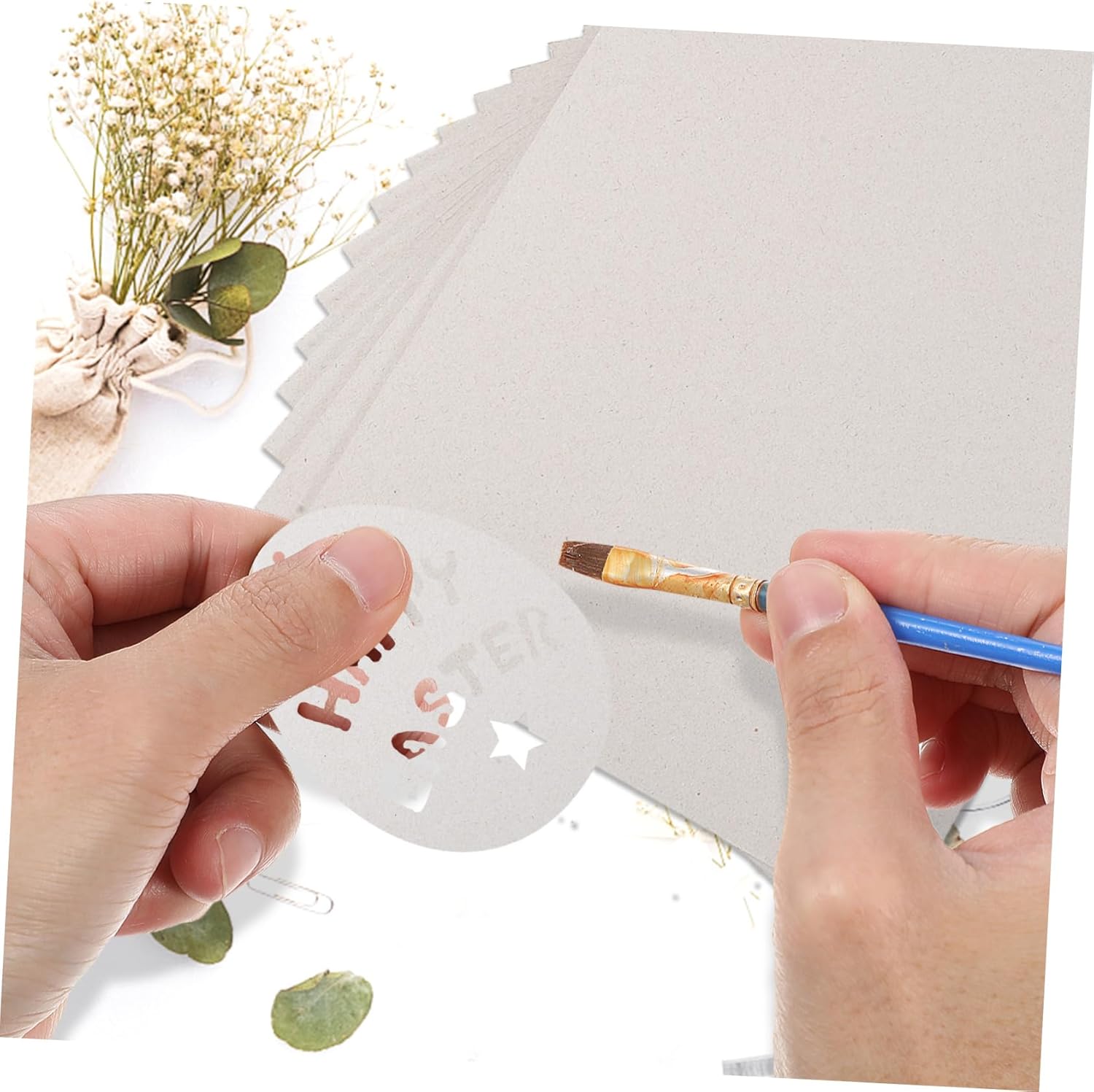 Hohopeti 20sheets Gray Cardboard Model Sheets Thick Cardboard Sheets for Crafts Heavy Duty Chipboard for DIY Projects Scrapbooking Material