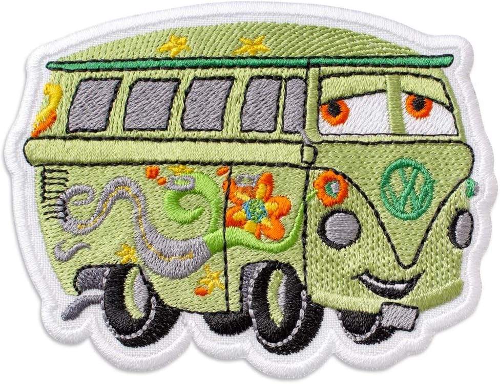 Embrosoft Cars Fillmore Cartoon Film Embroidered Patch Iron On (3.9" x 3")