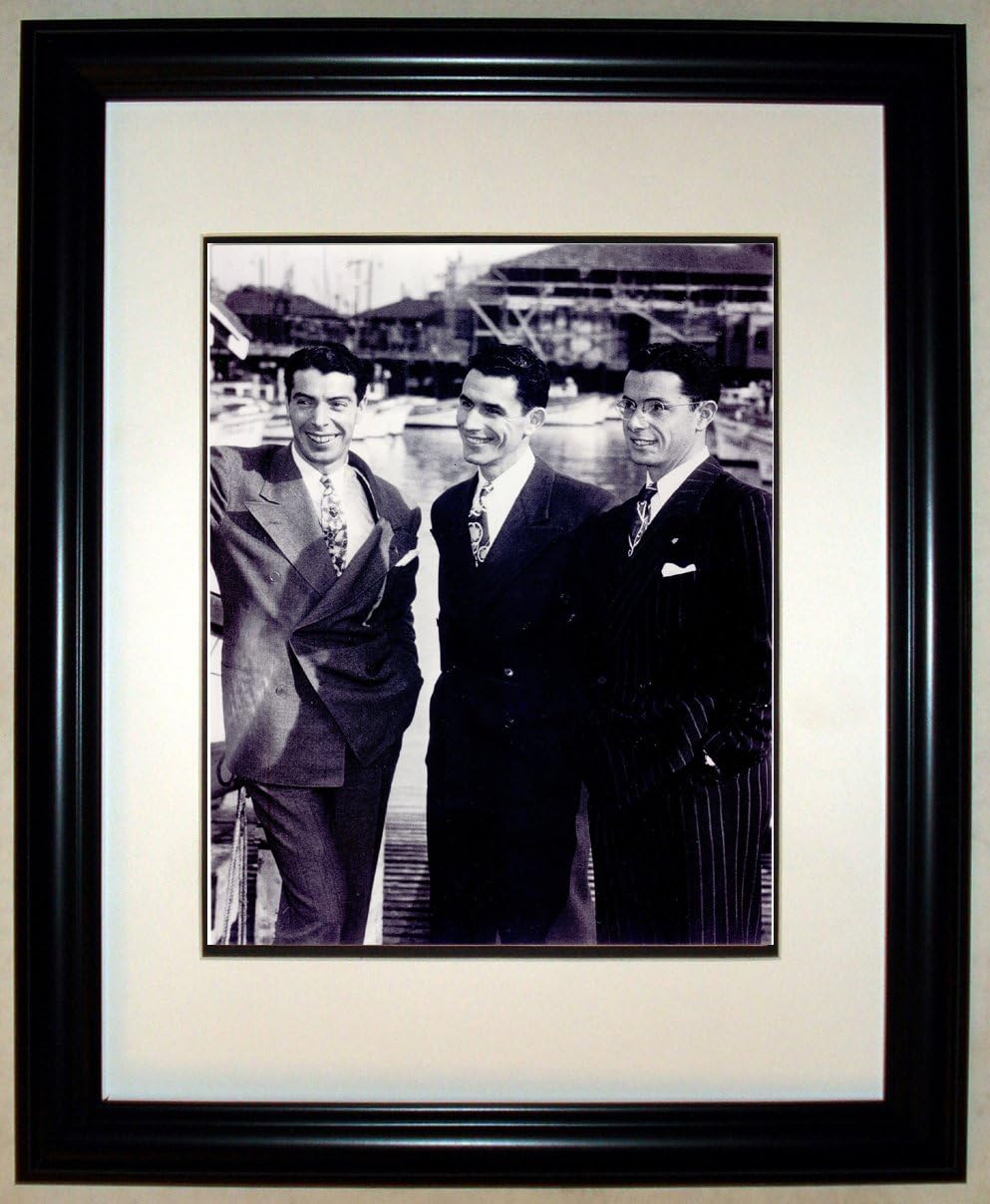 Collectiblia Joe DiMaggio, Vince DiMaggio & Dom DiMaggio 8x10 Photo in an 11x14 Black Frame #2