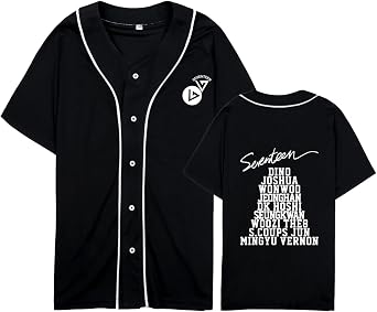 Seventeen Hip-Hop Baseball Jersey Dino Vernon Woozi Joshua Shirt T-Shirt