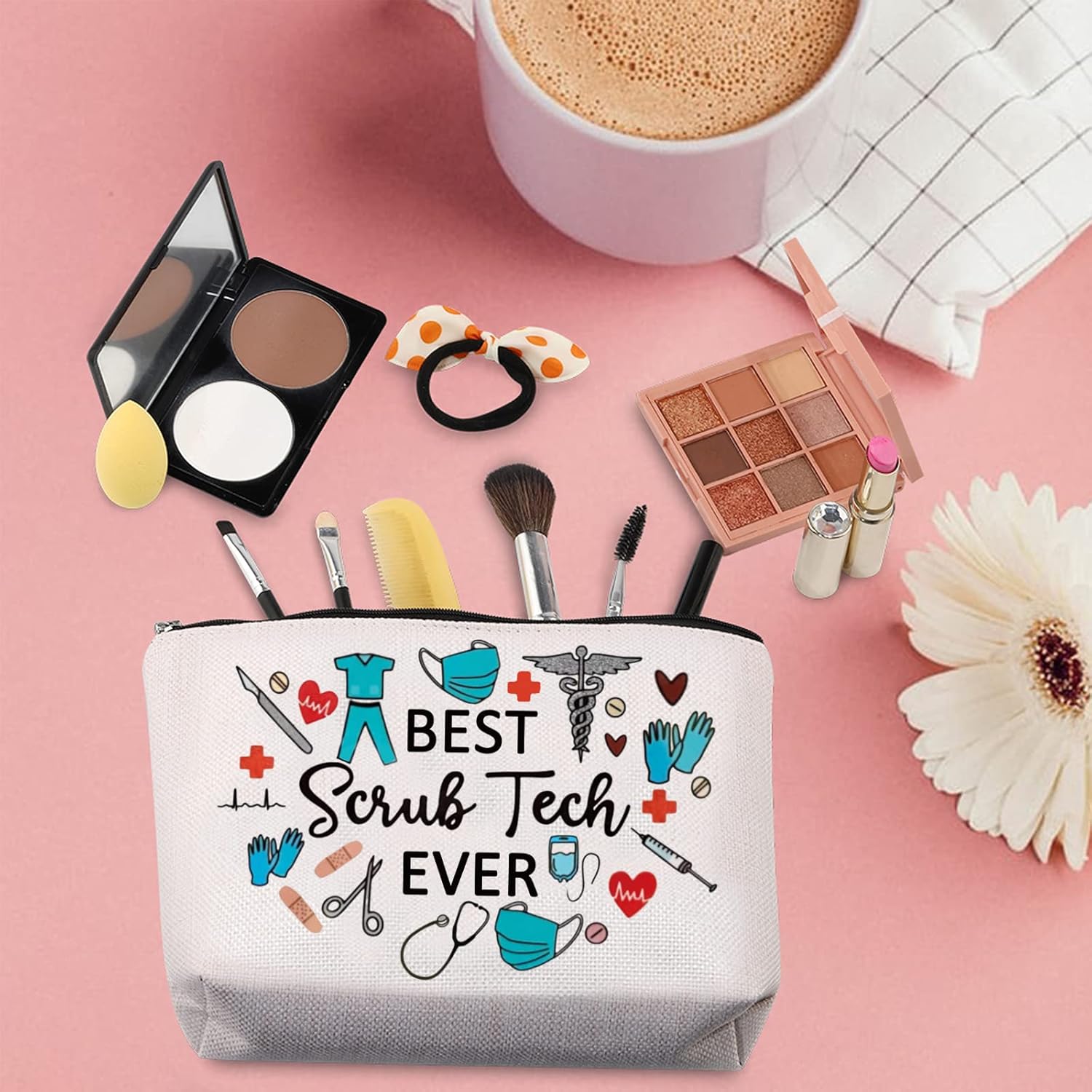 TSOTMO Zipper Pouch Surgical Gift Best Scrub Tech Ever Gift Surgeon Gift Thank Gift For Surgical Nurse Doctor - Image 5