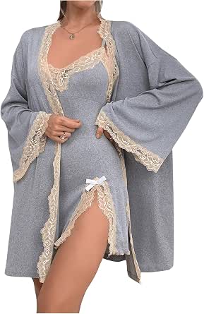 MakeMeChic Women's 3-Piece Floral Pajama Set - Short Sleeve Button Top With Shorts & Pants