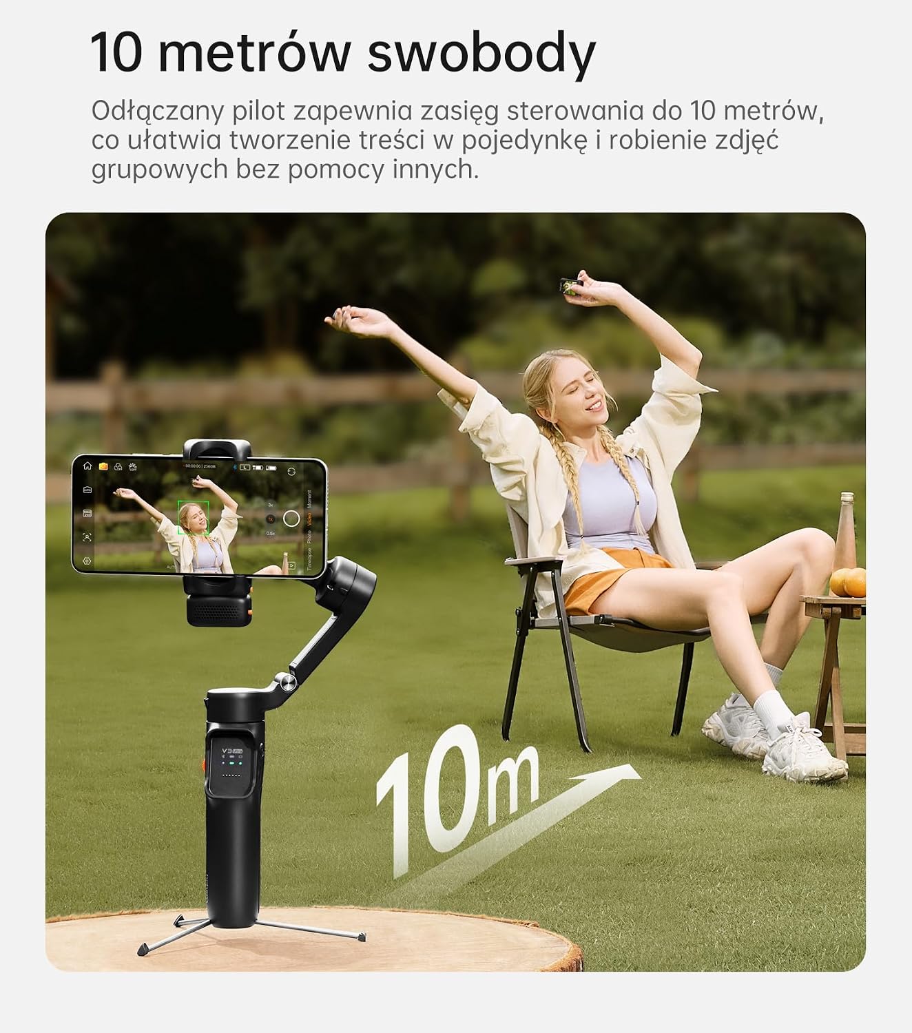 ho~hem iSteady V3 Ultra Tripe para Celular, Estabilizador Celular, Rastreador AI e luz Bi-Fill Integrada, Haste Extensível e Tripé, Controle Remoto Destacável ho~hem iSteady V3 Ultra Tripe para Celular, Estabilizador Celular, Rastreador AI e luz Bi-Fill Integrada, Haste Extensível e Tripé, Controle Remoto Destacável