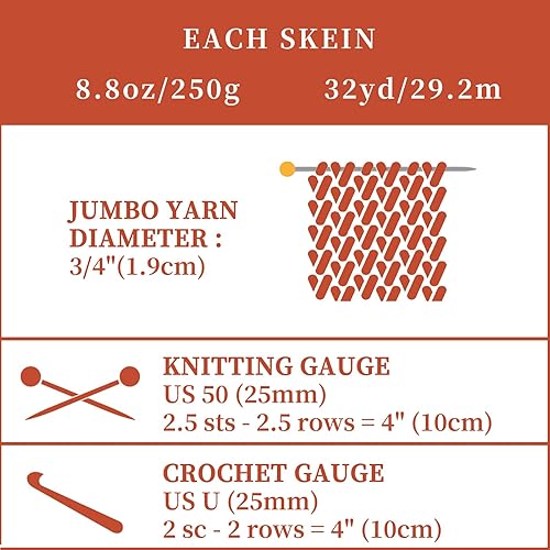 Miniatura 9 de SUNTQ Hilo de felpilla grueso jumbo para ganchillo, hilo grueso y esponjoso para tejer a mano, hilo de felpa gigante suave para cojines, cama de