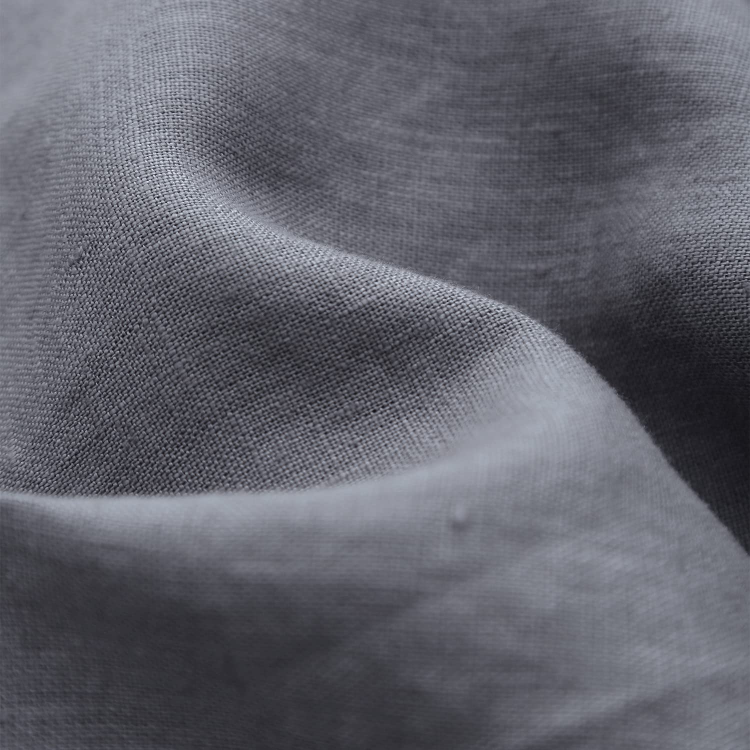 Amazhiyu Pure Linen Wäschekorb zum Aufhängen über der Tür, zum Aufhängen schmutziger Kleidung und platzsparend, Grau