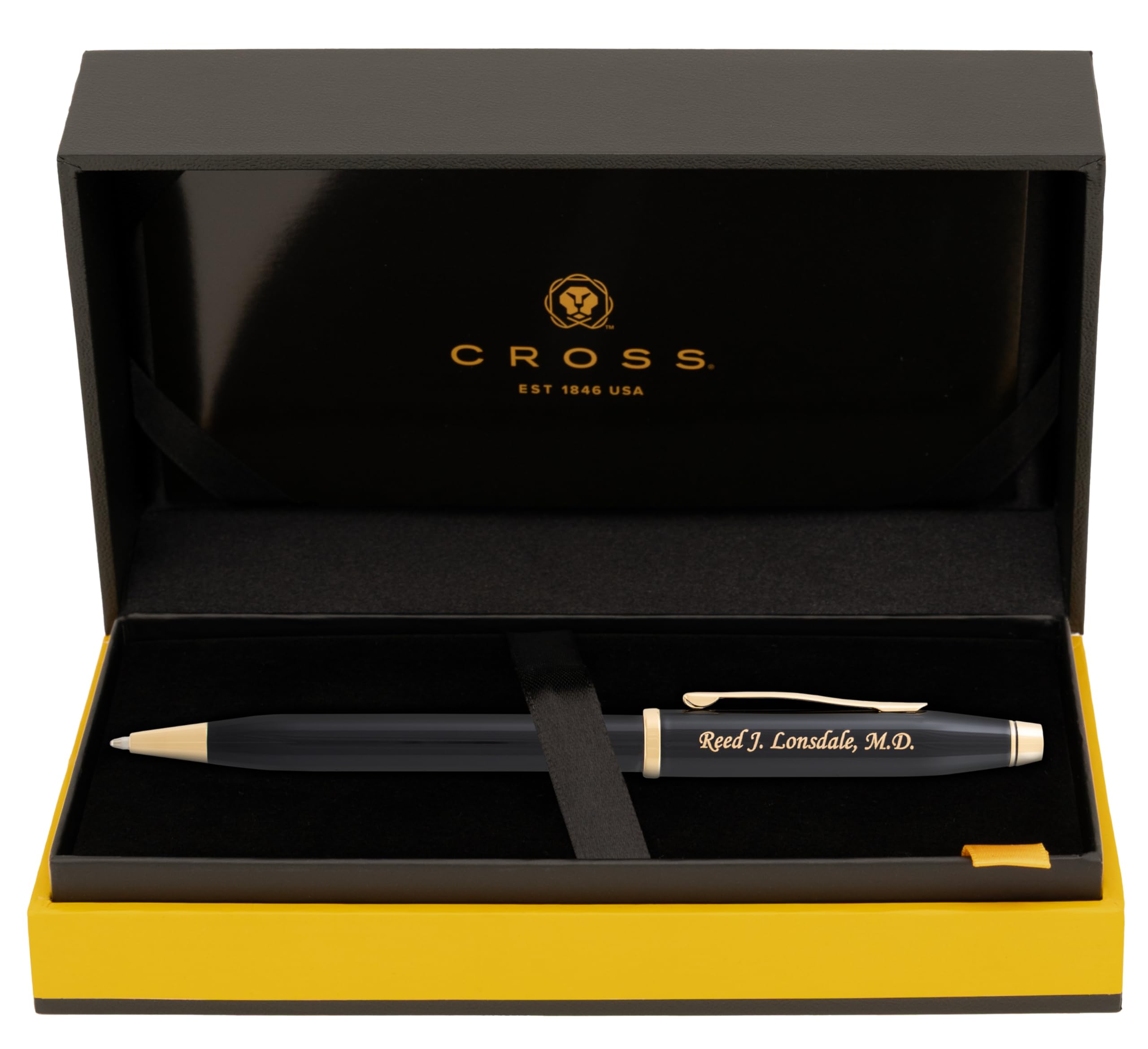 Amazon.com : Cross Century II Ballpoint Pen, Black Lacquer with