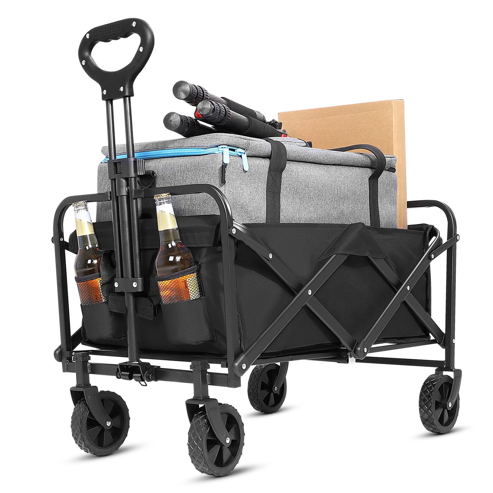 Amazon.com : ZOMEYLPO Collapsible Wagon Cart Foldable,Wagon Carts