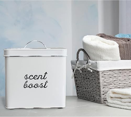 Miniatura 4 de AuldHome - Recipiente de almacenamiento de aroma para ropa (blanco y blanco)