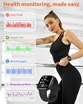Smart Watch Men Women (Alexa Built-in), 1.83" HD Fitness Tracker, Bluetooth 5.3 Call, Heart Rate SpO2 Sleep Monitor, IP68 Waterproof, 100+ Sports Modes, Pedometer for iOS Android