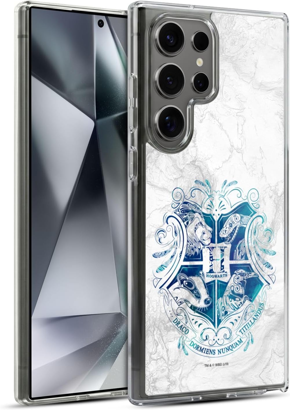 Head Case Designs Officially Licensed Harry Potter Hogwarts Aguamenti Deathly Hallows IX Soft Gel Case Compatible with Samsung Galaxy S24 Ultra 5G