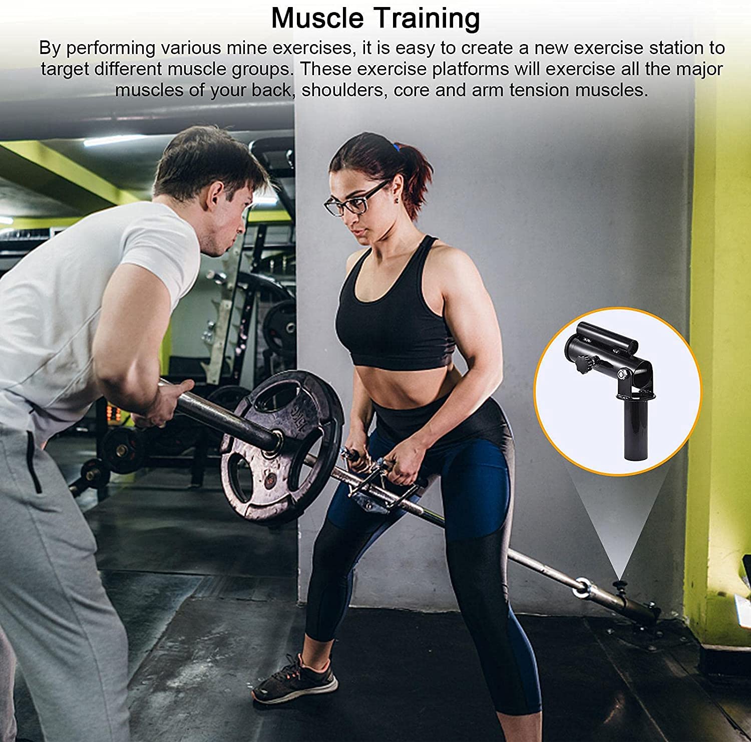 Barra Z Musculación Barra Abdominales Plataforma T Bar Row Para